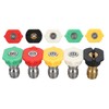 5Pcs Pressure Washer Spray Tips Nozzle Kit Multiple Degrees Quick