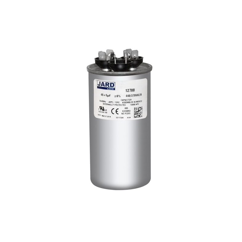 45 + 5 uF x 370 or 440 VAC -