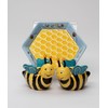 Appletree 2-Inch Ceramic Bee Salt and Pepper with Honeycombed Tray,