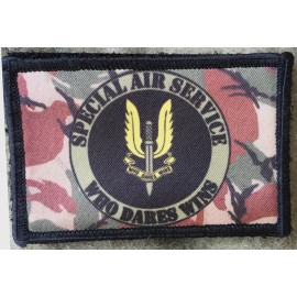 British Special Forces SAS Morale Patch Tactical Military Army Badge Hook Flag