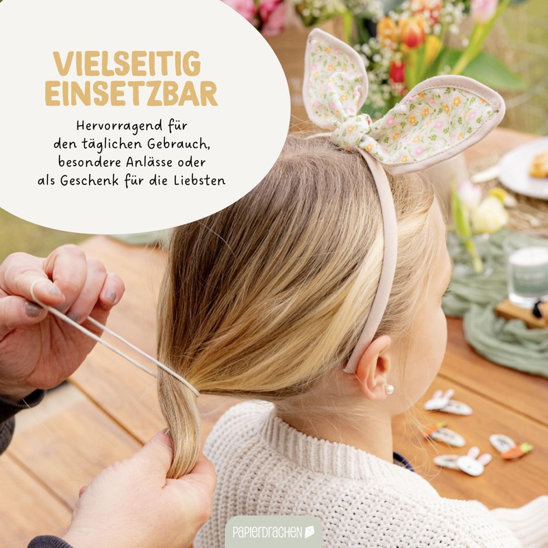 Papierdrachen Easter Hair Accessory Set - 12 Pieces - Headband