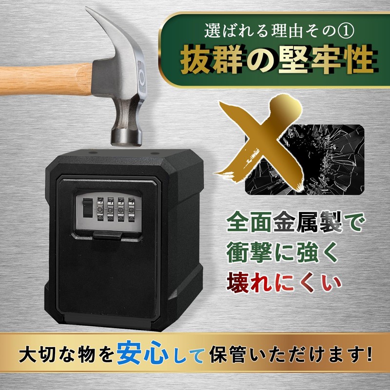 Genny+Design Iron Wall Body Key Box, Metal Wall Body, Strong