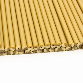 Plastic Lollipop Sticks - 150mm x 4.5 mm Pack of 50 (Gold)