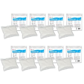 Invest 8 x Refill Bags for Dehumidifier, Granules 250 g Refill Pack in Fleece Bag, Room Dehumidifier for Kitchen, Bathroom, Camper, Moisture Absorber without Electricity, Protection Against Mould and