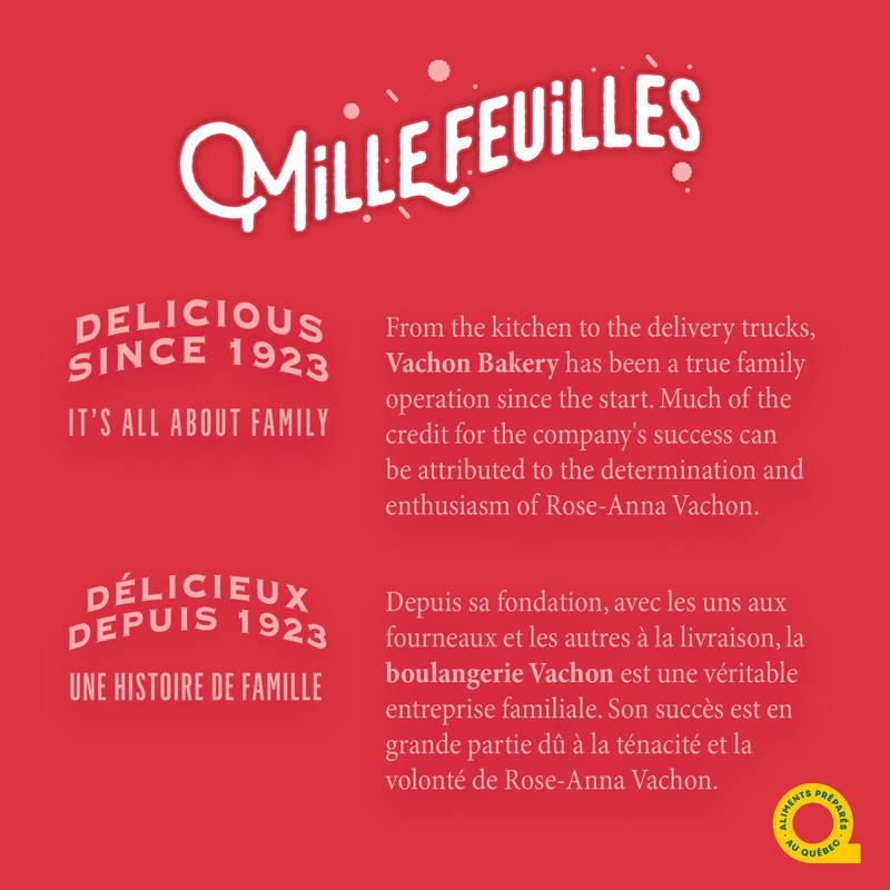 Vachon Mille Feuilles 1 Box Of 6 Flaky Pastries Snack
