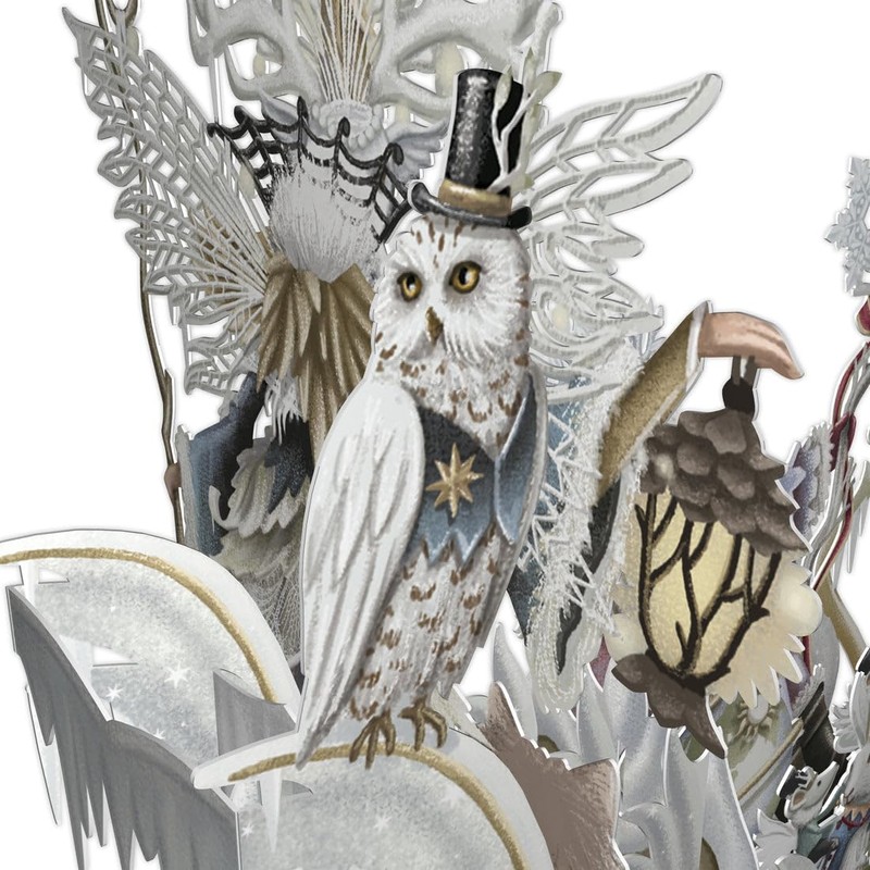 PAPER D'ART - SNOW QUEEN SLEIGH - 3D POP UP