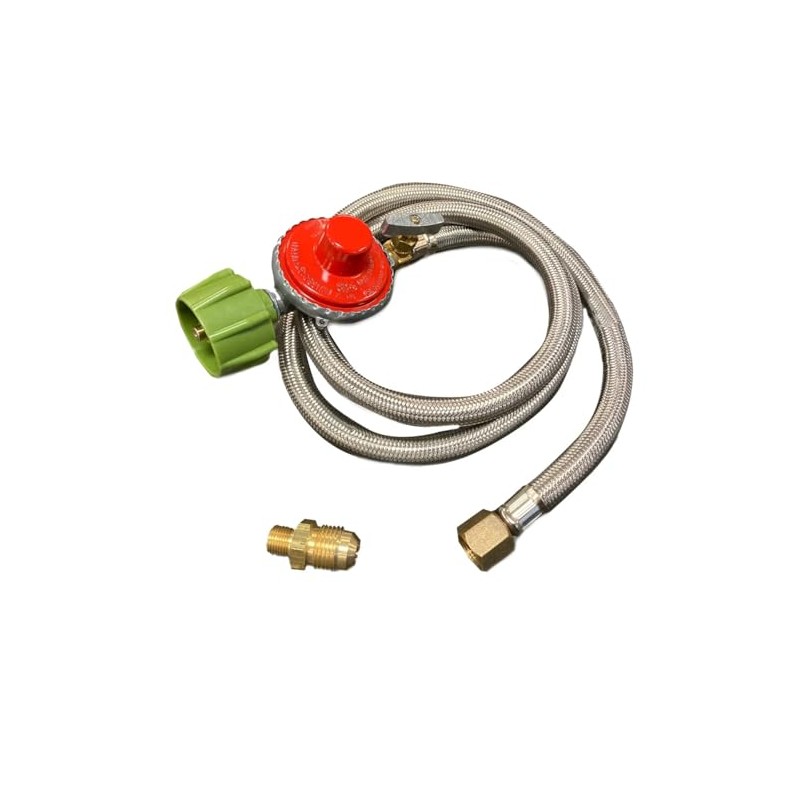 Bayou Classic M5HPR 36-in Stainless Braided LPG Hose w/ 5-psi