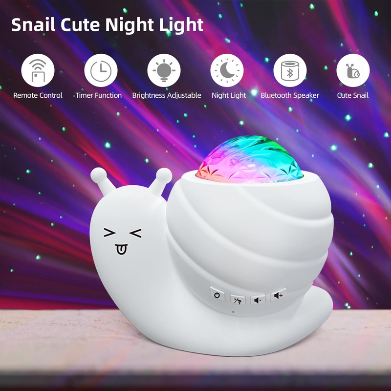 Mycket Starry Sky Projector Night Light, 4 in 1 Aurora