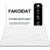 Fakoidat 2 x Elegant Earth Bath Stone Mat (White 23.5