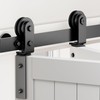 ZEKOO Bifold Barn Door Hardware: 48 inch Bi-fold Sliding Barn