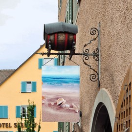 Sea Shells With Beads Garden Flag 18"X12" Inch Double Sided For Outside Small Burlap Family For All Seasons