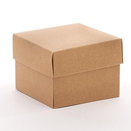 50ea - 8 X 8 X 6 Kraft Heavy Wall Gift Box Bottom