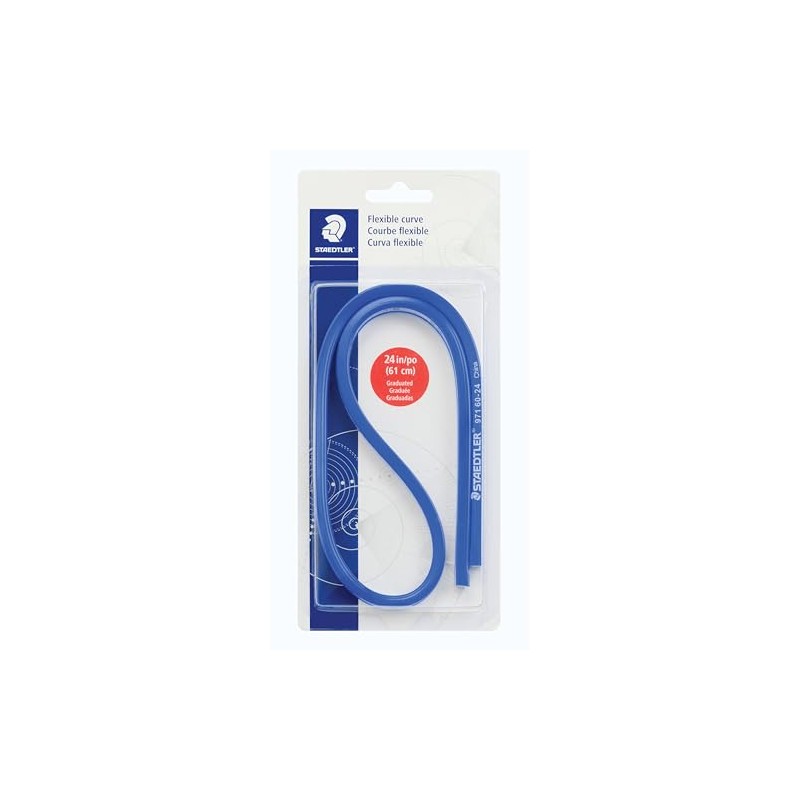 Staedtler Flexible Curve with Inch and Metric Scale Markings, 24