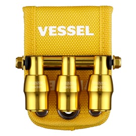 Vessel QB-10B3YY Limited Quick Catcher 3 Row Holder, Yellow