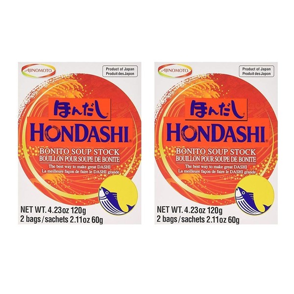 Ajinomoto - Hon Dashi (Soup Stock) (Hondashi 4.23 oz x 2 Pack)
