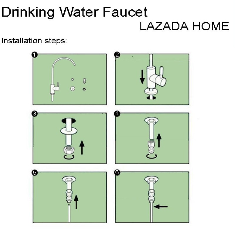 Drinking Water Faucet,Fonveth Upgrade Solid Brass Single Handle Brushed Nickel