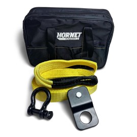Off Road Recovery Features a 2 in Wide X 20 feet Long Tow Strap, Shackle, Snatch Block