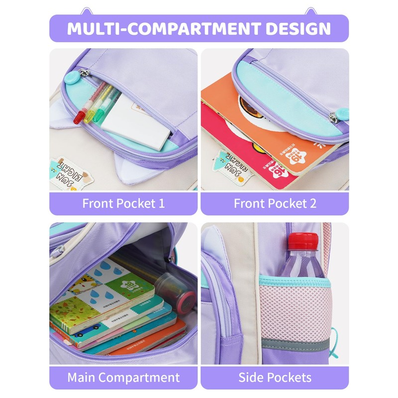 Amythe Children's Backpack Girls Nursery Backpack for Girls Lightweight Waterproof