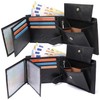 Fa.Volmer® Men's Genuine Leather Wallet with RFID Protection Black