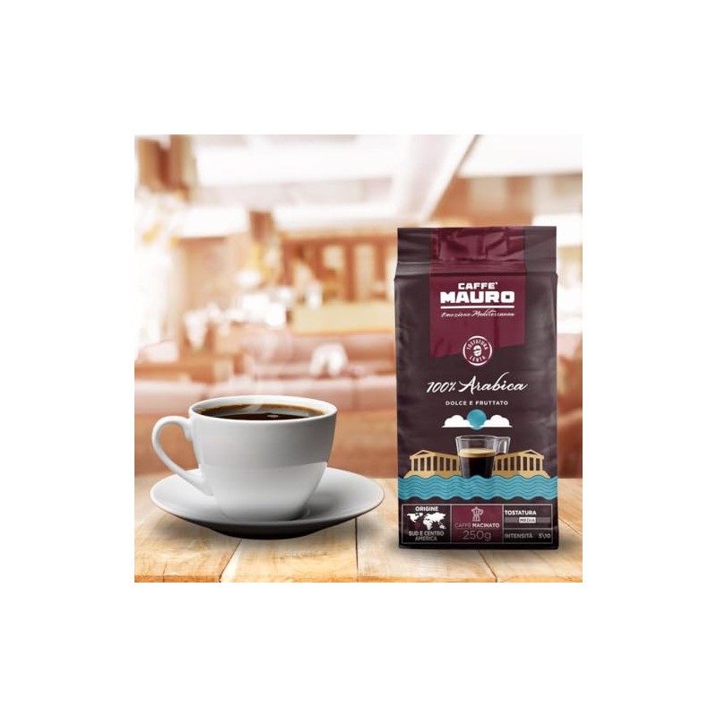 Caffe Mauro 100% Arabica Ground Coffee 8.8oz/250g