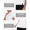 MoFiz UV Shirt Women's Short-Sleeved Rash Guard 1/4 Zip UPF