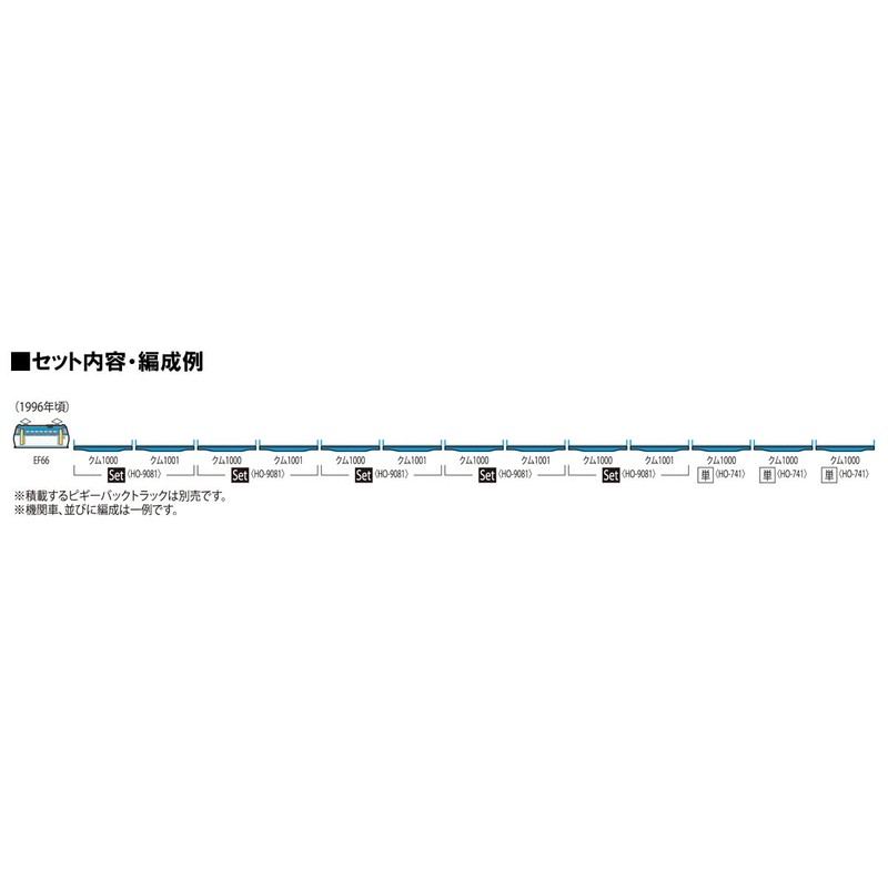 TOMIX HO9081 HO Gauge Privately Owned Kum 1000/1001 Type Set