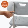 Caring Bath Chair for Seniors, Shower Seat with Removable Backrest,
