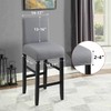 Bar Stool Covers Set of 4, Stretch Removable Plaid Barstools