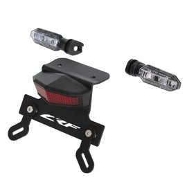 LED Brake Tail Light LED Indicator Turn Signal Blinker Rear Tail Tidy License Plate Holder Braket Fender Eliminator Kit Compatible with CRF300L / CRF300L Rally CRF300RX CRF300RL 2021-2025 (red)