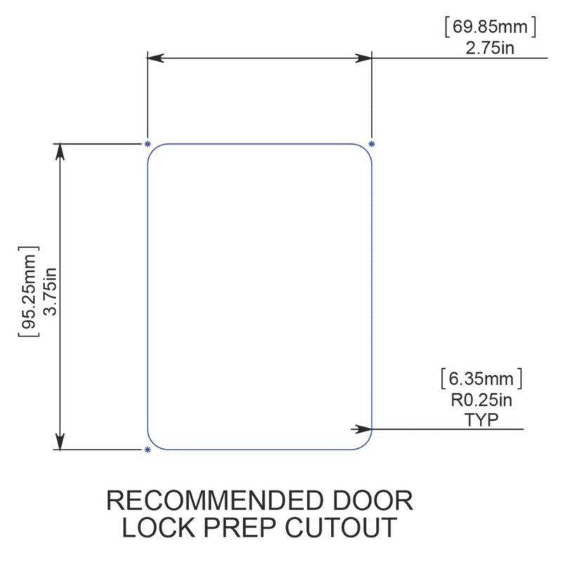 Global PRO Series Classic PRO Entry Door Lock Black (Choose