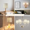 TAaMTYH Small Lamp Shades Cover Set of 6,Clip on Lamp,Drum