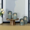 Lezonic Jar Flameless Candles Battery Operated with Remote, LED Candles