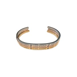 Elegant Bangle Silver or Rose Gold with Mantra and Saying - Engraving in 2 Sizes, Stainless Steel