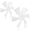 RV Vent Fan Blade, 12V D-Shaft RV Bathroom Fan, White
