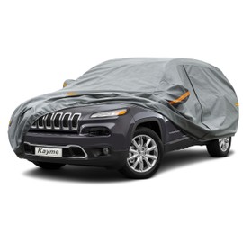 Kayme Heavy Duty SUV Car Cover Custom Fit Jeep Cherokee (2013-2025) Waterproof All Weather for Automobiles, Full Exterior Covers Sun Rain UV Protection.（Deliver About 3-10 Days）