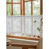 Devola Net Curtains Jacquard Curtains Lace Short Country House Style