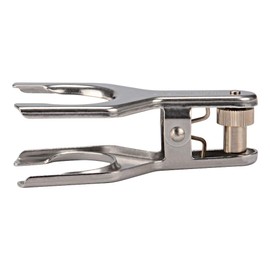 StonyLab Spherical Pinch Clamp, Stainless Steel Spherical Joint Clamp Holder with Screw Type Locking Nut for Laboratory, Size 35