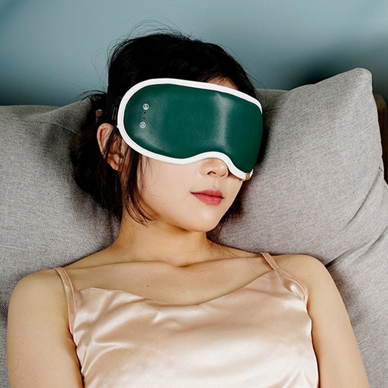 Heated Eye Mask Green 7 Vibration Modes 3s Fast Heating