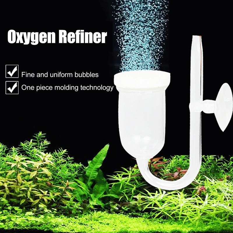 Aquarium Bubble Diffuser Prevent Clogging Transparent Glass Fish Tank Air