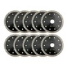 SHDIATOOL Super Thin Diamond Turbo Blade 10PCS 5 Inch Cutting