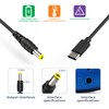 SUPERNIGHT 5,5x2,5mm DC zu Typ C USB-C Eingangskabel für Laptop