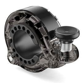 Topcrown Bike Bell, Aluminum Alloy Bicycle Bells for Adults Kids Max 110 dB, Bike Horn Fit 22.2-31.8 mm Handlebar for Mountain Road Bike Scooter Ebike (Smoke Black)