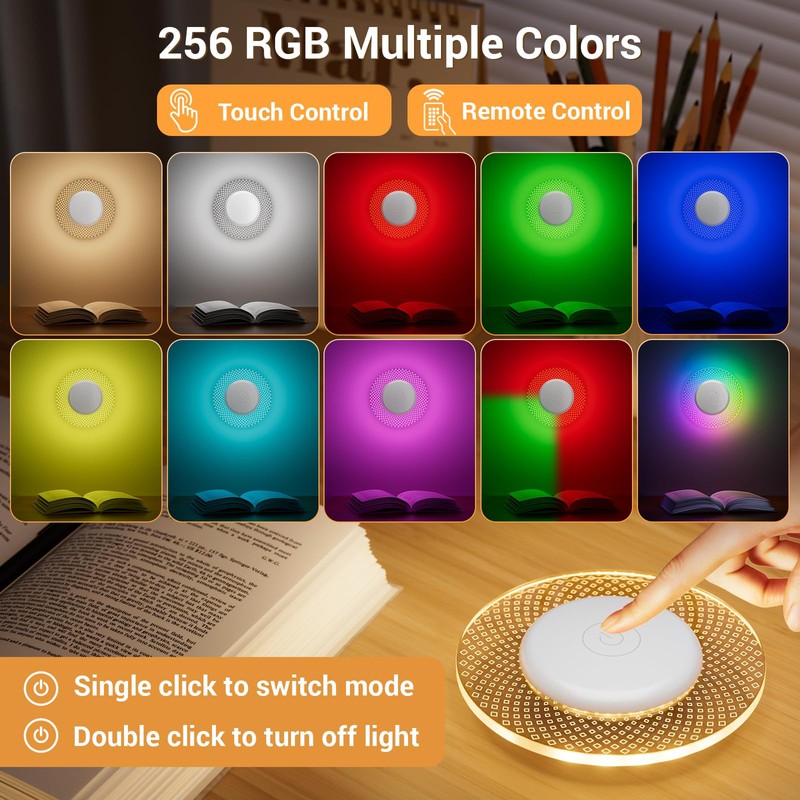 Kintion Children's Night Light, LED Night Light, Dimmable with 256