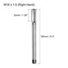 sourcing map Metric Thread Tap M16 x 1.5 H2 160mm