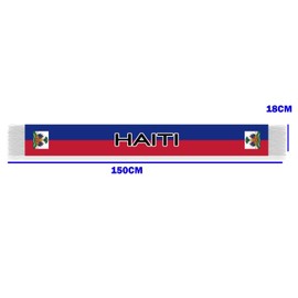 Haiti Scarf, 5FT Long Haitian Velvet Shawl,150×18cm Decor For Sport Parade Graduation