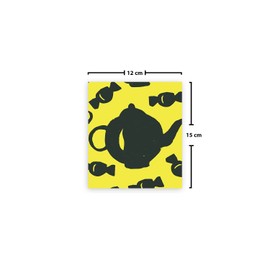 Le Jardin du Lin Bedruckte Baumwoll Taschen mit Kordelzug, Einkaufstasche, Beutel, Stoffsack, Stofftasche, Gemüsesack, Wiederverwendbare, Umweltfreundlich, Mehrzweck, Faltbar, Größe: 12x15 Cm