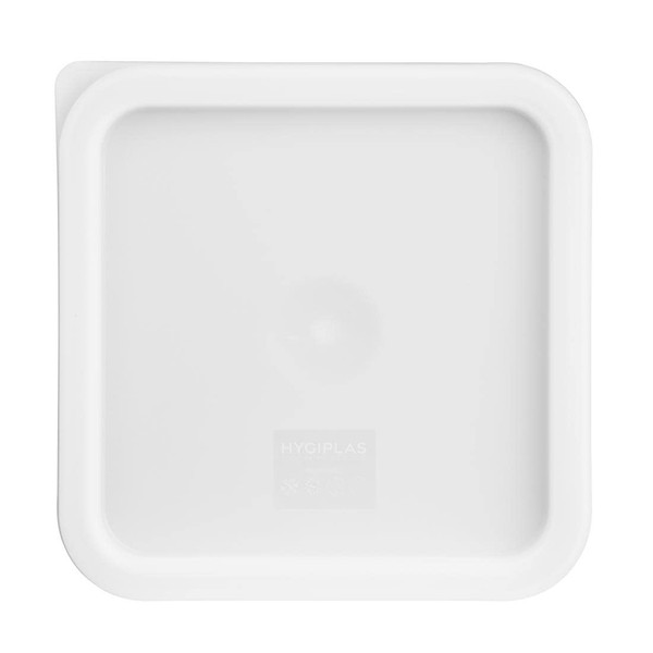 Hygiplas 12386 Square White Lid to fit - 5.5/7Ltr, 231(L)x231(W)mm