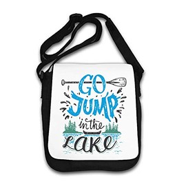 Go Jump In The Lake Summer Fishing Boat Schultertasche
