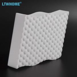 LTWHOME Magic Wave Type Melamine High Pressure High Temperature Sponge 115 x 90 x 20 mm (Pack of 20)