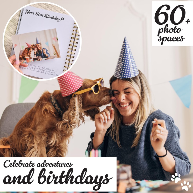 New Puppy Gift – Keepsake Dog Memory Book & Photo